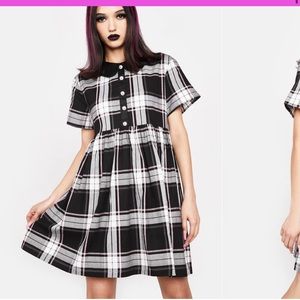 Black Friday Nancy Pink Tartan Dress Dolls Kill